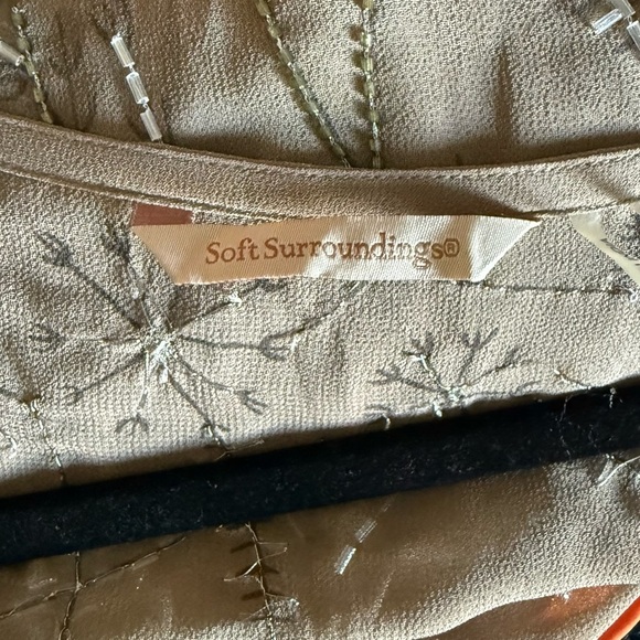 Soft Surroundings Sheer Beaded Cardigan - Picture 4 of 4